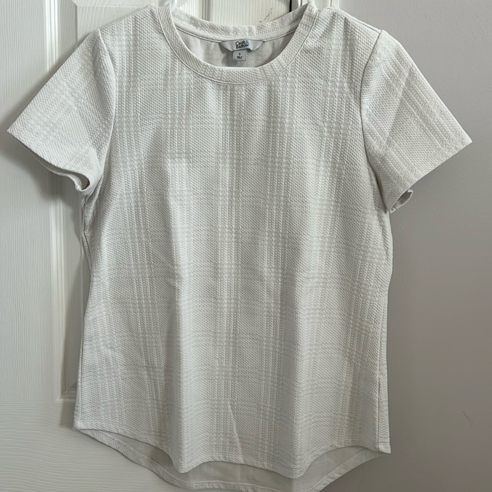 Croft & Barrow chic white shirt